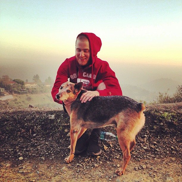 Mike Posner met a dog while jogging 12/8/12
