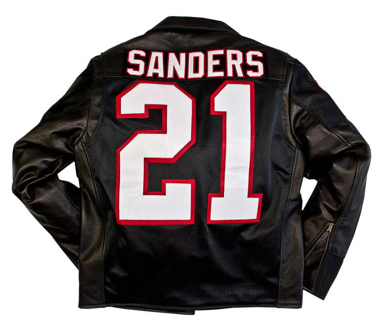 NFL's Deion Sanders - Jacket is Reworked from an Authentic Vintage Jersey
DrRomanelli.com
