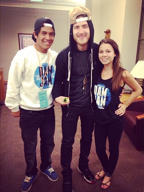 Mike Posner backstage with fans at Dam Jam 2014 at OSU in Corvallis, OR 5/31/14
Instagram @madizgold
