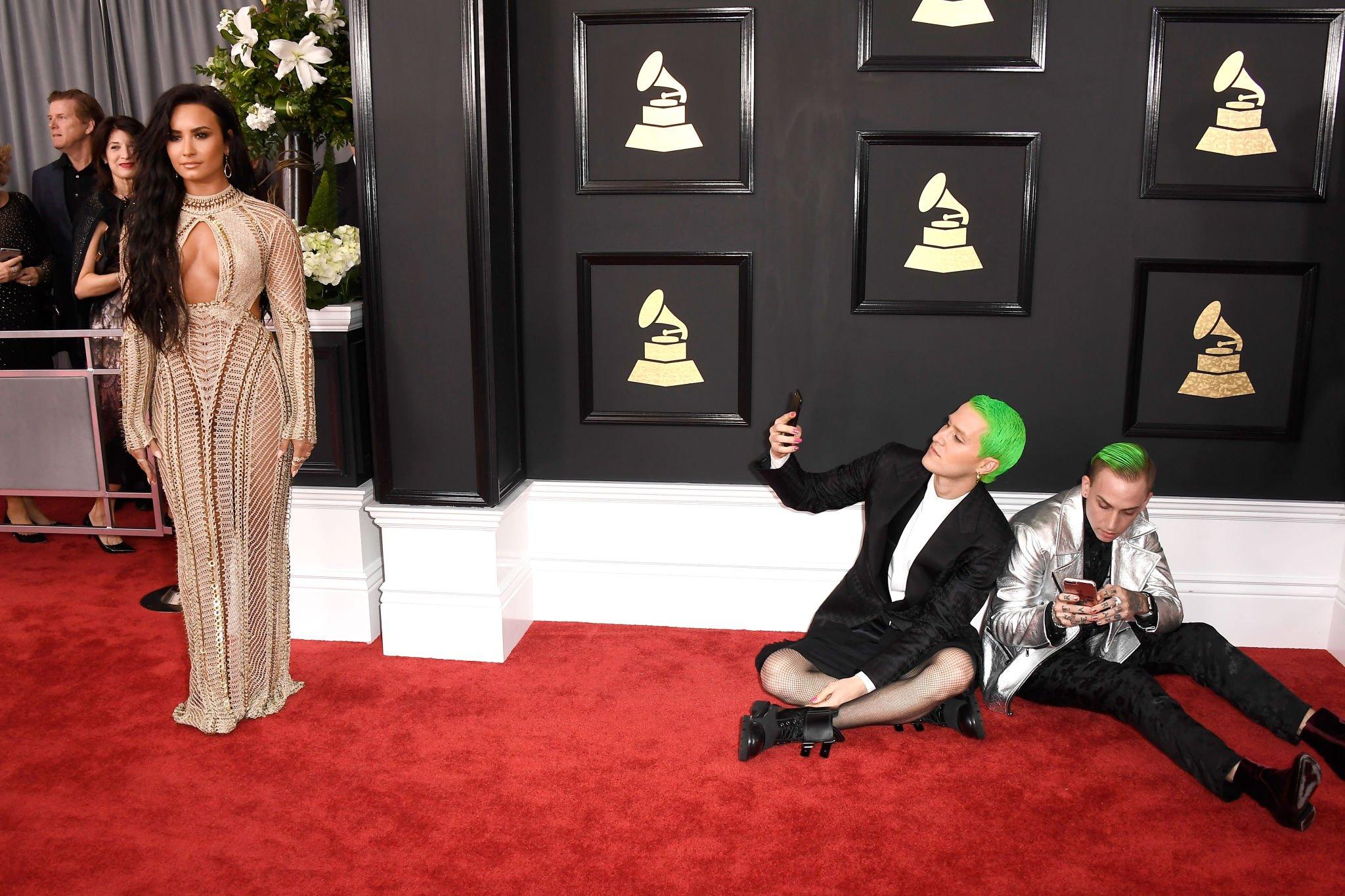 Demi Lovato, Mike Posner, and Blackbear
