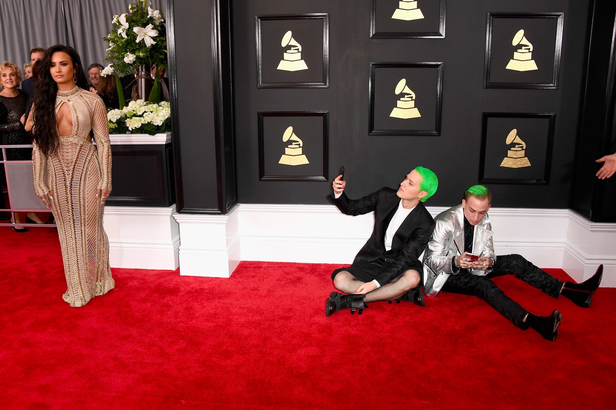 Demi Lovato, Mike Posner, and Blackbear
