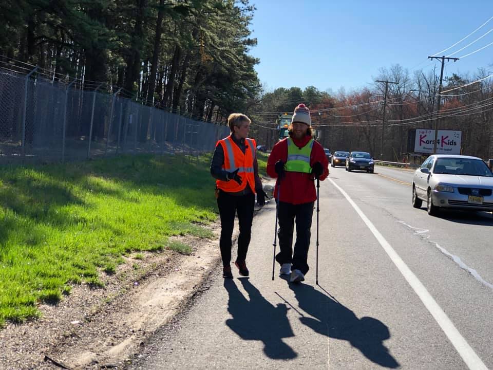 Mike Posner and Jamie Yuccas (CBS News) in Farmingdale, NJ on April 16, 2019
Photo credit: facebook.com/jamieyuccas
