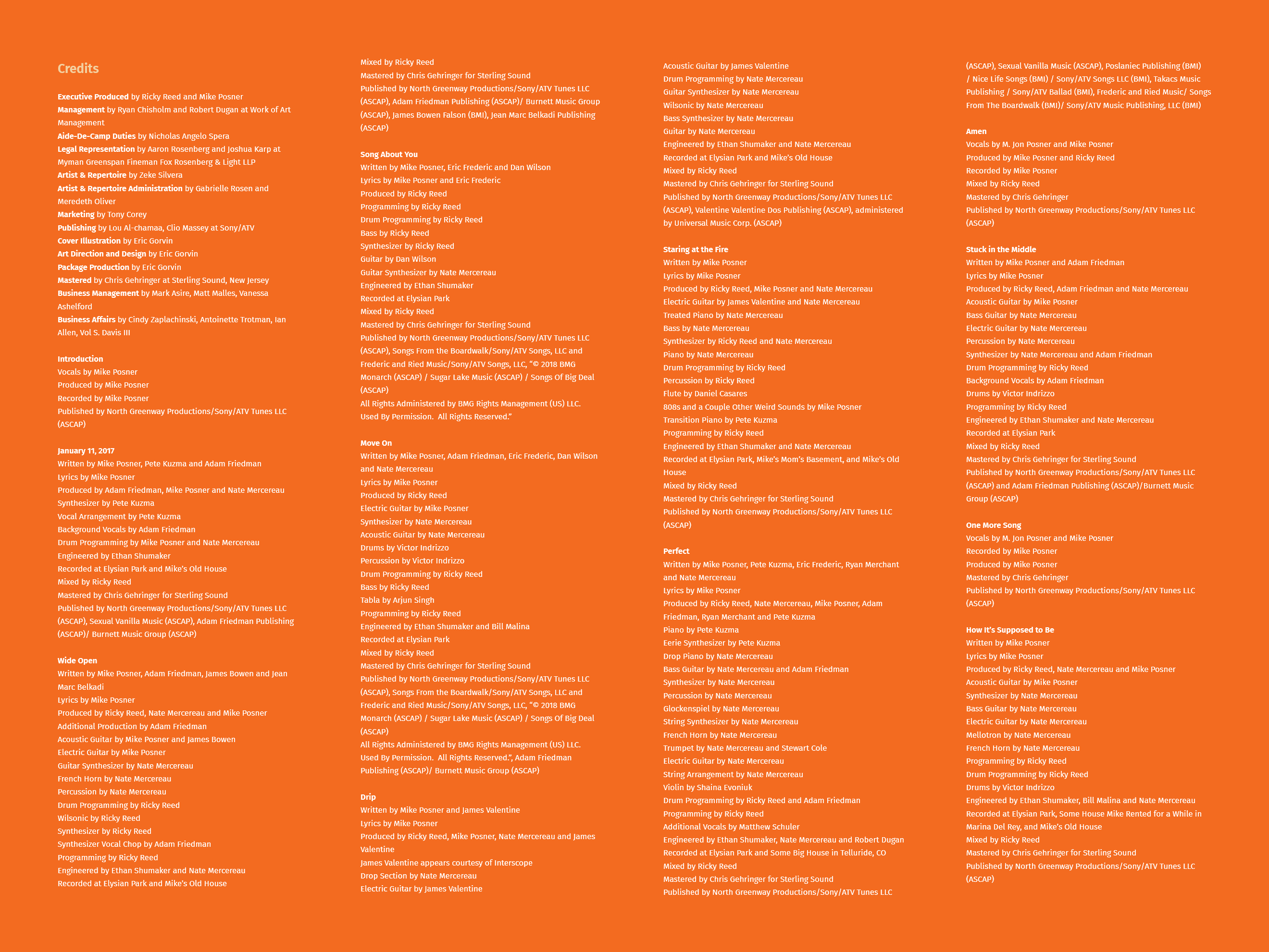 Mike Posner -  A Real Good Kid (Digital Booklet)
Released: January 18, 2019 
Label: Island Records
