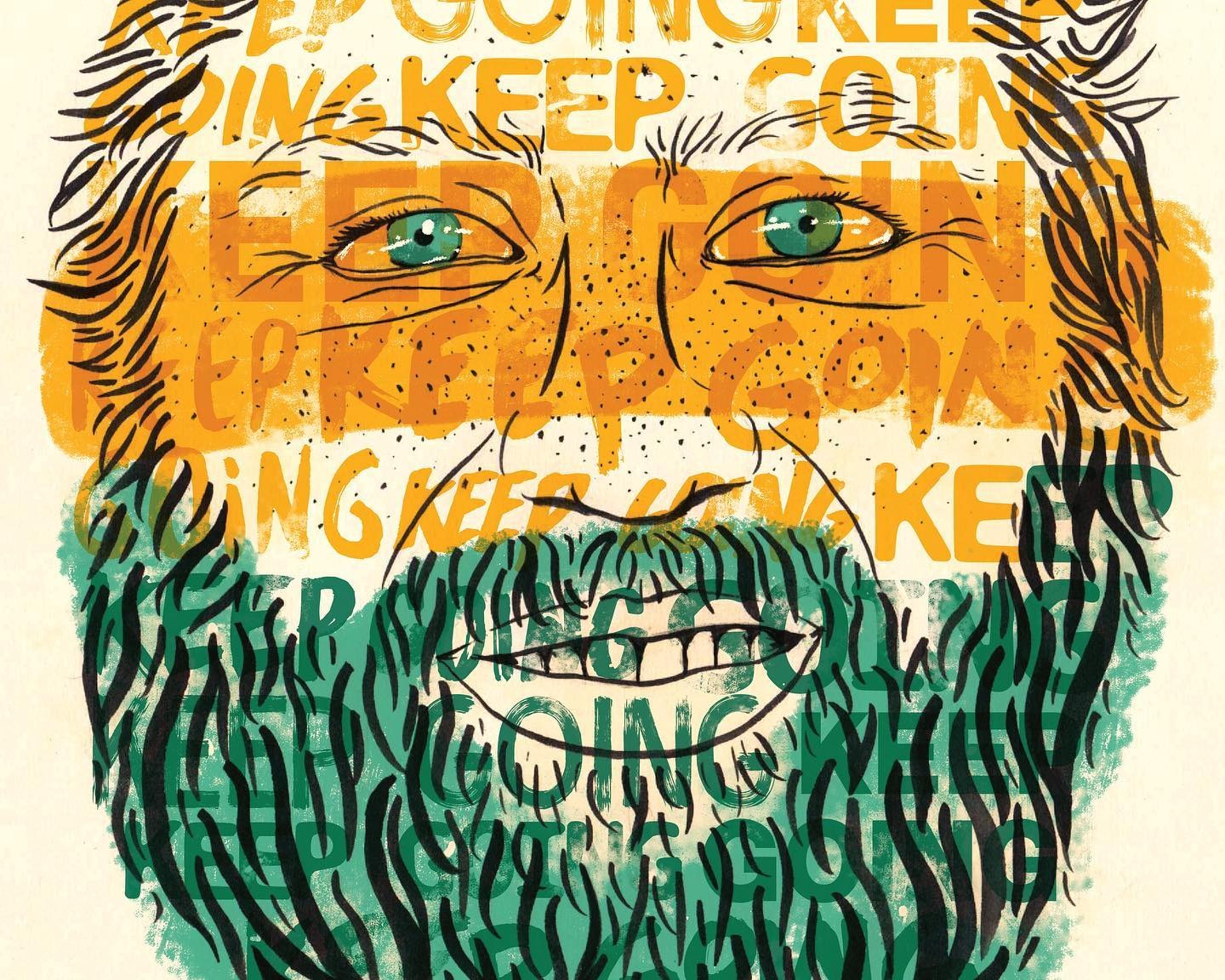 Mike Posner Keep Going
Artwork by instagram.com/cosmiccalub
