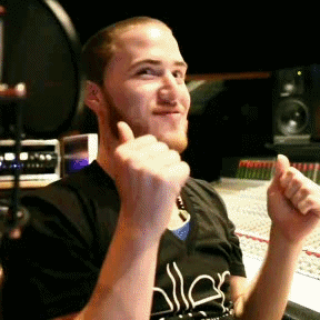 Mike Posner in the studio (2011)
