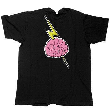  Brain Trust on Black Fine Jersey Slim Fit T-shirt
