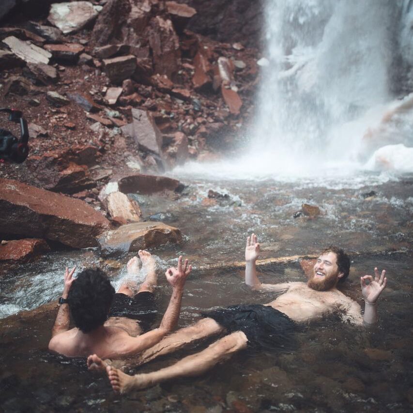 Mike Posner and Adam Friedman in Telluride, CO 5/18/2018
instagram.com/amorfatimusicacademy
Photo credit: Zach Allia
 Mike Posner and Adam Friedman in Telluride, CO 5/18/2018
instagram.com/amorfatimusicacademy
Photo credit: Zach Allia