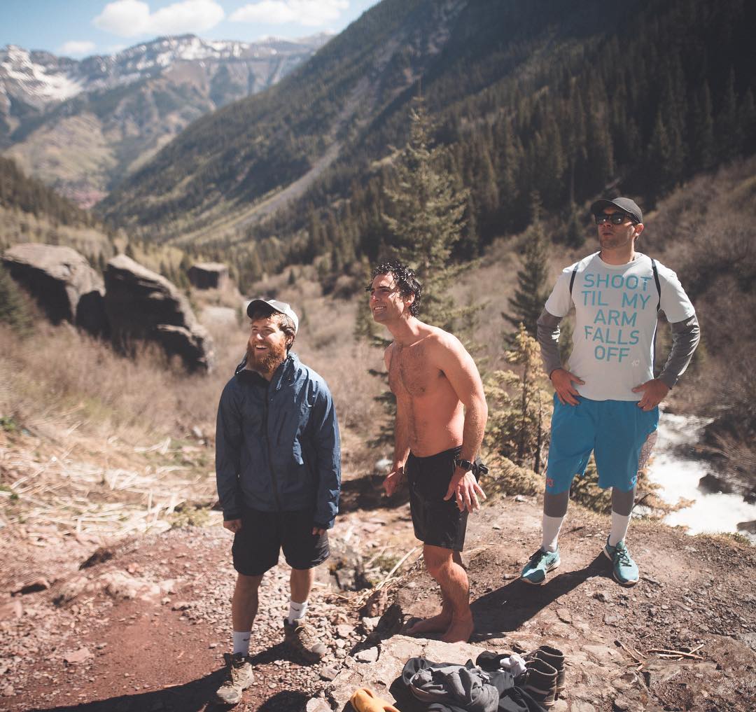 Mike Posner, Adam Friedman, and Ryan Chisholm in Telluride, CO 5/18/2018
instagram.com/ryanchisholm
Photo credit: Zach Allia
 Mike Posner, Adam Friedman, and Ryan Chisholm in Telluride, CO 5/18/2018
instagram.com/ryanchisholm
Photo credit: Zach Allia