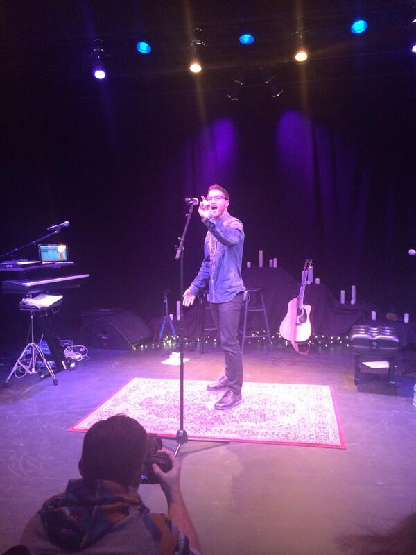 Mike Posner performing on his Unplugged Tour at City Theatre in Detroit, MI 4/6/14
Twitter @BrandonAbro
