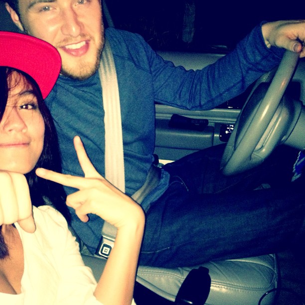 Agnes Monica and Mike Posner headed to Indonesian restaurant Simpang Asia - Los Angeles, CA 2/16/13
Photo by Agnes Monica
