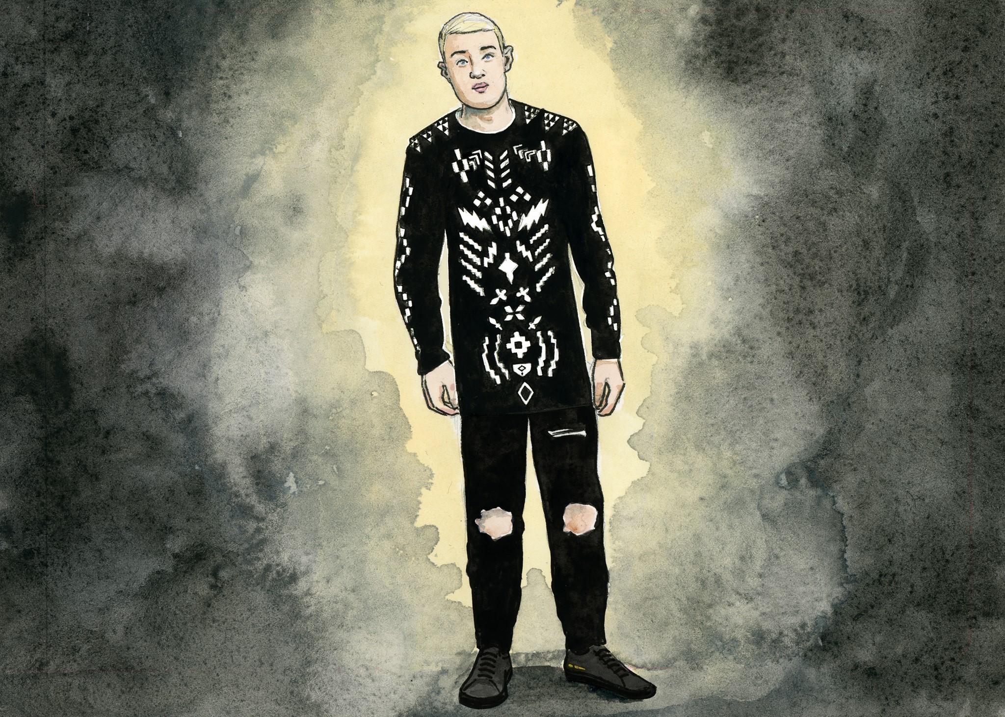 Mike Posner painting
Credit: www.andthewriteris.com
