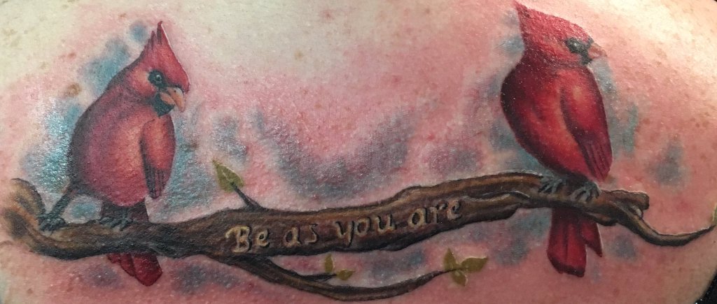 Susan's Mike Posner "Be As You Are" Tattoo March 2016
