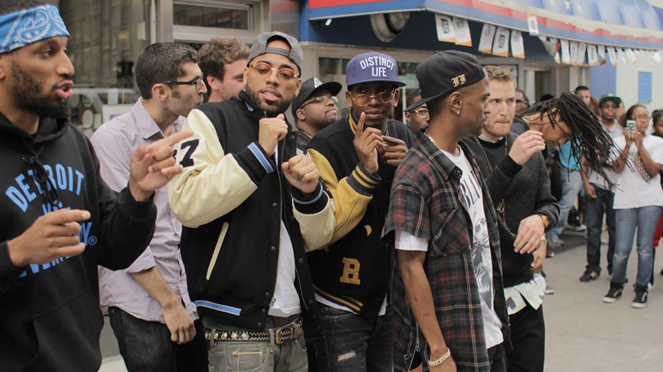 Big Sean, Mike Posner, and all of Finally Famous crew at Lafayette Coney Island - Detroit, MI 9/21/13
