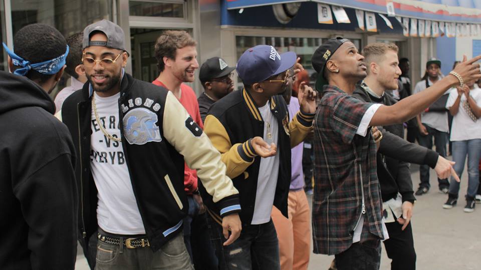 Big Sean, Mike Posner, and all of Finally Famous crew at Lafayette Coney Island - Detroit, MI 9/21/13
