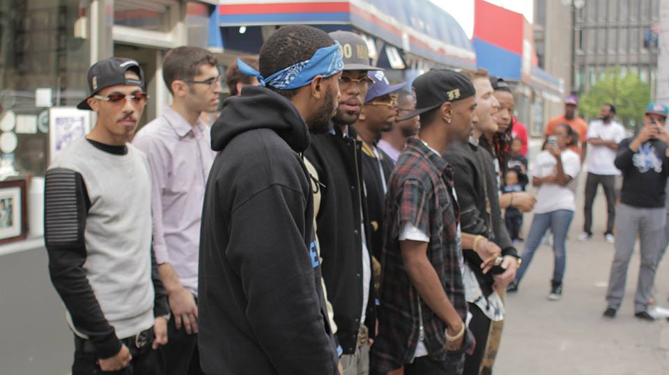 Big Sean, Mike Posner, and all of Finally Famous crew at Lafayette Coney Island - Detroit, MI 9/21/13
