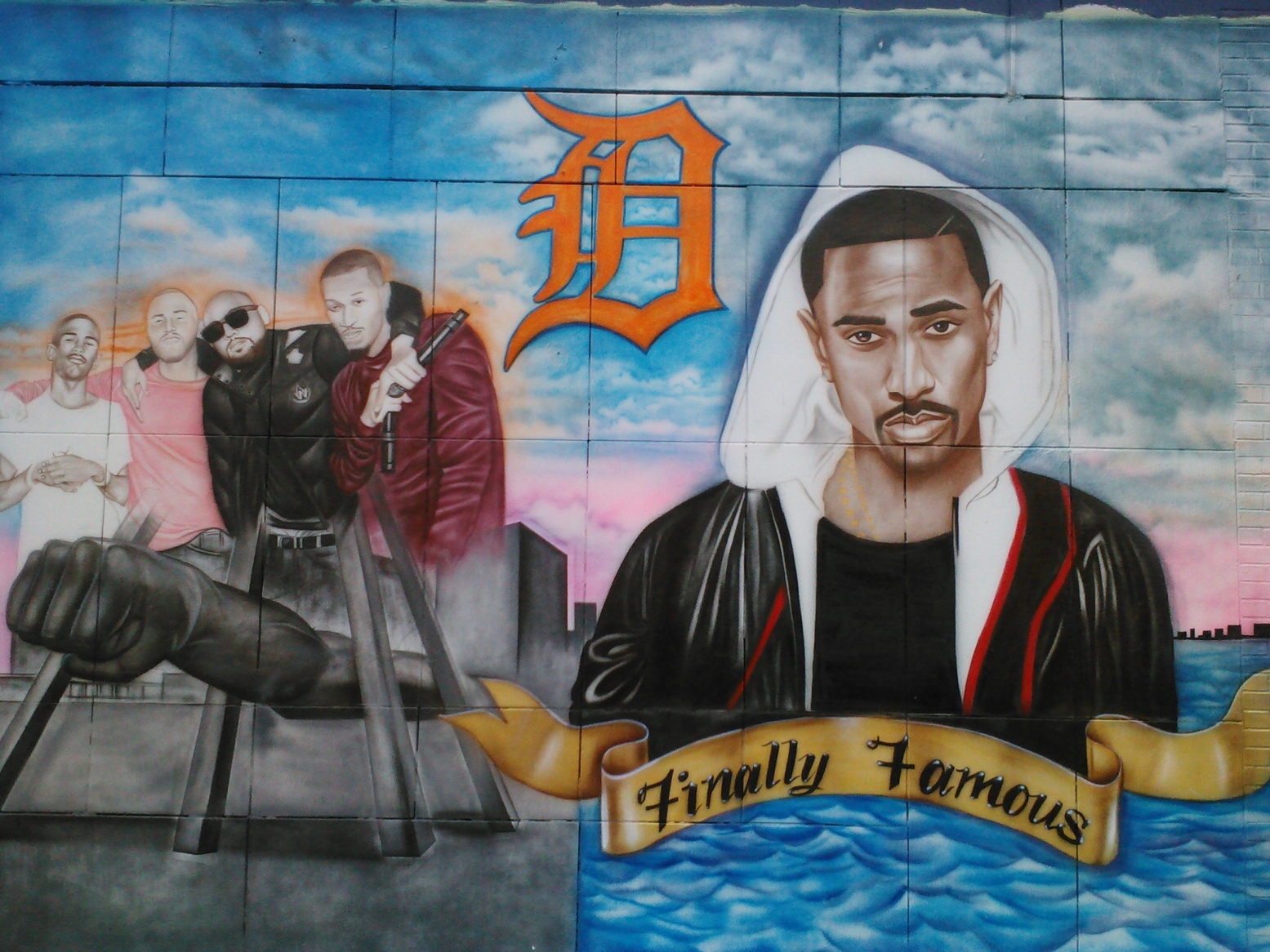 Big Sean, Mike Posner, SayItAintTone, and Earlly Mac in a mural off Dexter Ave - Detroit, MI 6/9/13
Photo by Dazzle Turner
twitter.com/DazzlePosner
The mural is located at:
Dexter Check Cashing
13237 Dexter Avenue
Detroit, MI 48238
 Big Sean, Mike Posner, SayItAintTone, and Earlly Mac in a mural off Dexter Ave - Detroit, MI 6/9/13
Photo by Dazzle Turner
twitter.com/DazzlePosner
The mural is located at:
Dexter Check Cashing
13237 Dexter Avenue
Detroit, MI 48238