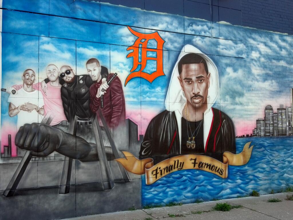 Big Sean, Mike Posner, SayItAintTone, and Earlly Mac in a mural off Dexter Ave - Detroit, MI 8/16/13
Photo by Taylor
twitter.com/TaylorPosner
The mural is located at:
Dexter Check Cashing
13237 Dexter Avenue
Detroit, MI 48238
 Big Sean, Mike Posner, SayItAintTone, and Earlly Mac in a mural off Dexter Ave - Detroit, MI 8/16/13
Photo by Taylor
twitter.com/TaylorPosner
The mural is located at:
Dexter Check Cashing
13237 Dexter Avenue
Detroit, MI 48238
