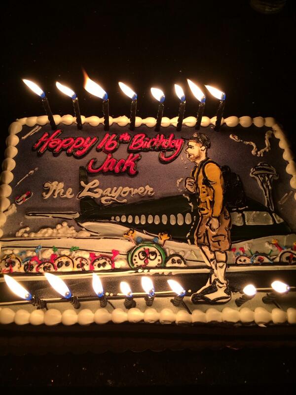 Fan's 16th Birthday cake inspired by Mike Posner's The Layover Mixtape cover artwork 12/11/13
Photo by Jack Pardington
Twitter @jackpardington
