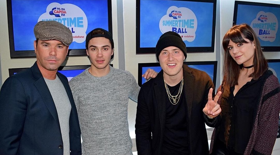 Mike Posner visiting the Capital Breakfast Show with Dave Berry, George and Lilah
 Mike Posner visiting the Capital Breakfast Show with Dave Berry, George and Lilah