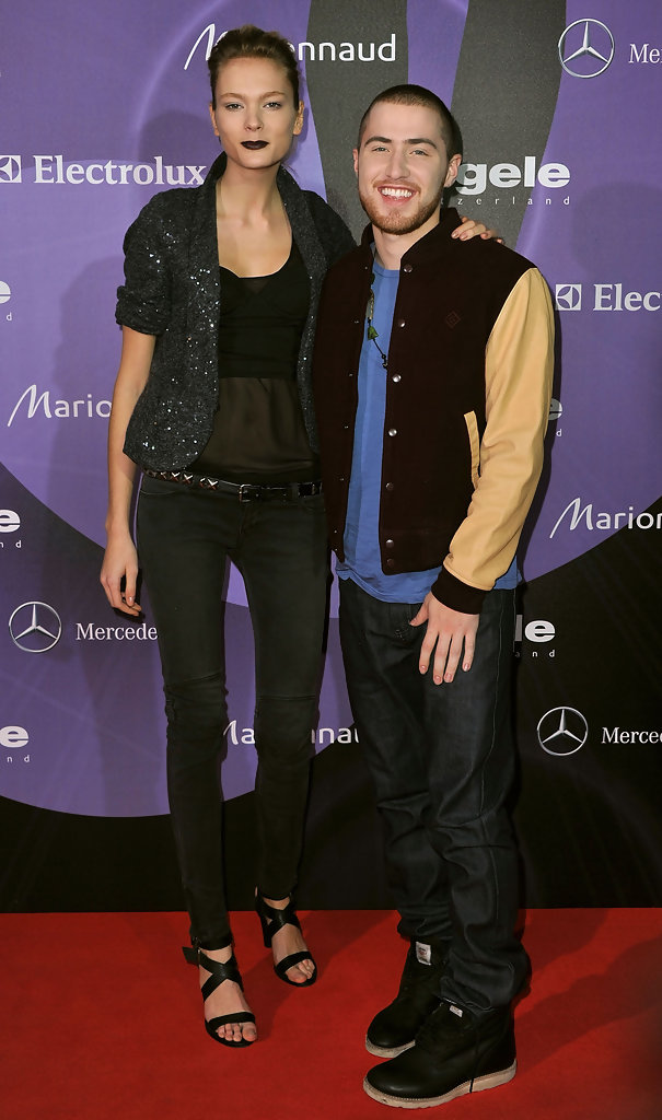 Mike Posner and Irina Kulikova at Charles Vogele Fashion Days in Zurich, Switzerland 11/6/10

