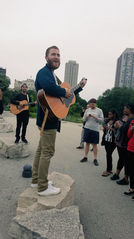 Mike Posner and Adam Friedman performing at Lincoln Park in Chicago, IL July 8, 2015
twitter.com/recklessliee
 Mike Posner and Adam Friedman performing at Lincoln Park in Chicago, IL July 8, 2015
twitter.com/recklessliee