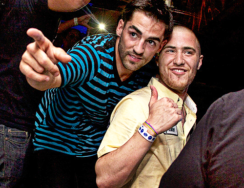 DJ E-V and Mike Posner
