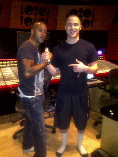 Daniel Johnson the Barber with Mike Posner - July 1, 2011

