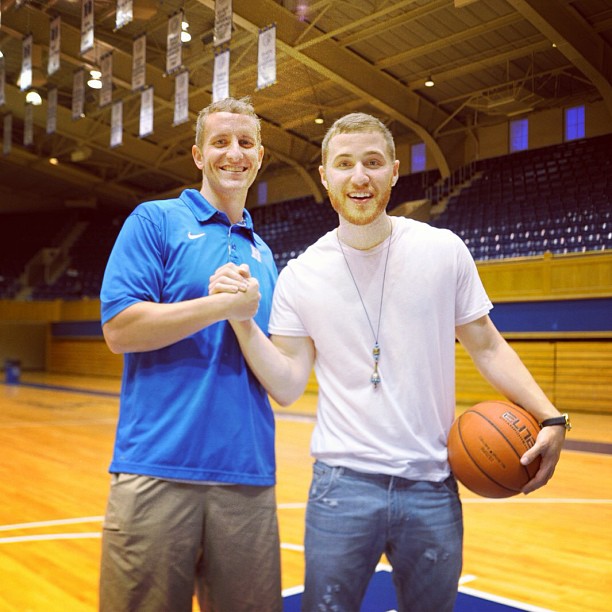 David Bradley and Mike Posner at Cameron Indoor Stadium at Duke University 8/13/13
Photo by David Bradley
instagram.com/realdhb
