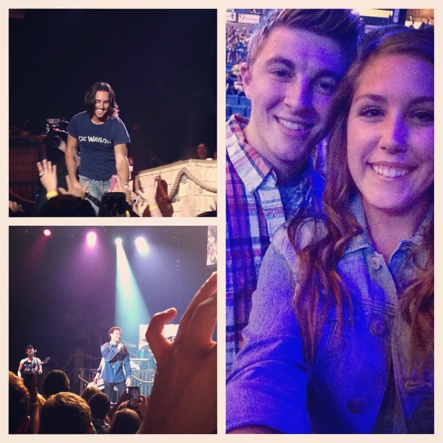Mike Posner performing with Jake Owen on the Days of Gold Tour in Park City, KS 6/29/14
Instagram @stewjor
