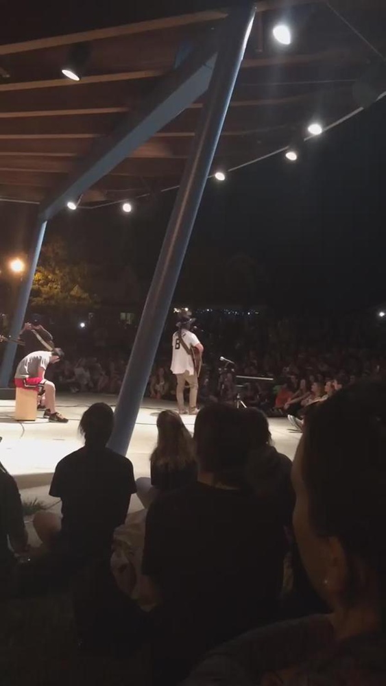 Mike Posner and Adam Friedman performing at ArtStreet Amphitheatre in Dayton, OH September 28, 2015
twitter.com/obruno777
