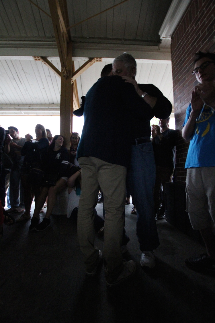 Mike Posner hugging his father at Belle Isle Aquarium in Detroit, MI July 7, 2015
Photo by Chester Pink
ChesterIsPink.com
 Mike Posner hugging his father at Belle Isle Aquarium in Detroit, MI July 7, 2015
Photo by Chester Pink
ChesterIsPink.com