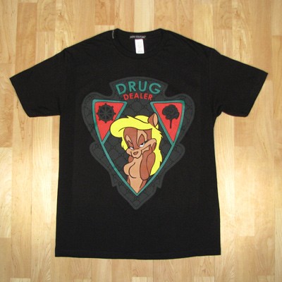 Drug Dealer Squirrel Black T-shirt
