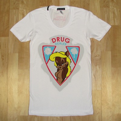 Drug Dealer Squirrel White T-shirt
