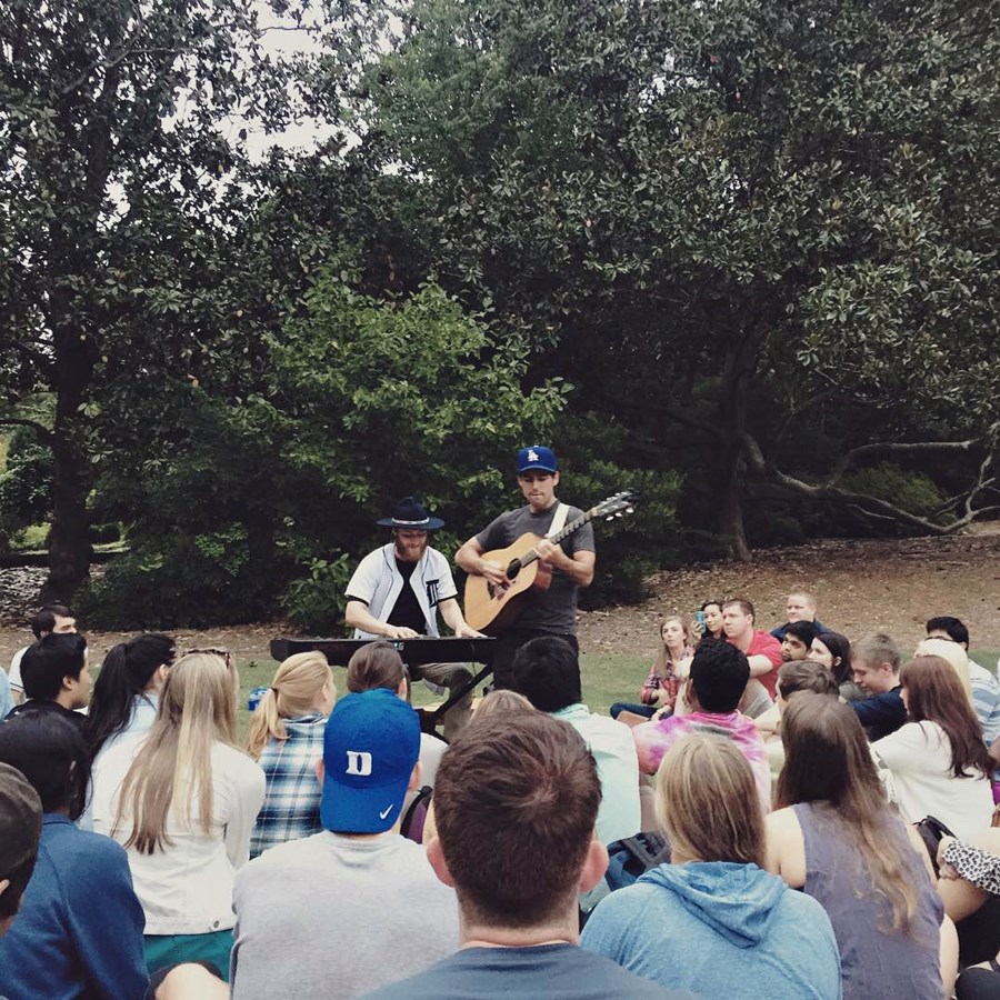Mike Posner and Adam Friedman performing at Sarah P. Duke Gardens in Durham, NC September 22, 2015
instagram.com/thecasualdevil
