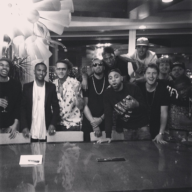 Mike Posner with his Finally Famous crew SayItAintTone, Big Sean, Earlly Mac and more others, and RiFF RAFF in Las Vegas, NV 5/25/14
instagram.com/bigsean
 Mike Posner with his Finally Famous crew SayItAintTone, Big Sean, Earlly Mac and more others, and RiFF RAFF in Las Vegas, NV 5/25/14
instagram.com/bigsean