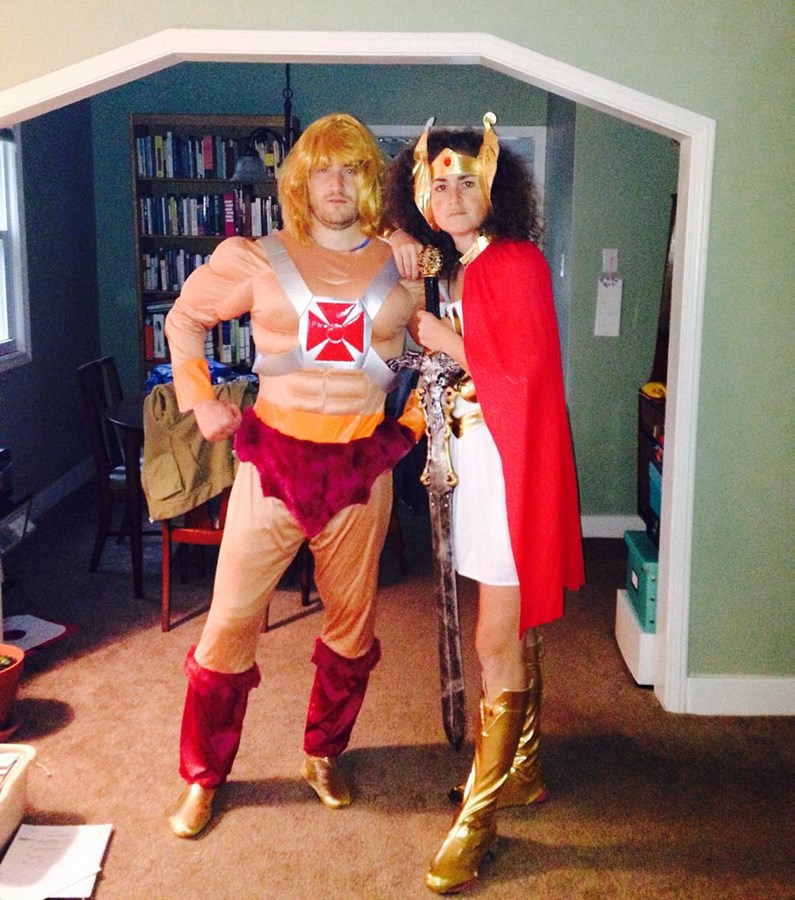 Mike Posner and Emily Posner on Halloween 2015 in Southfield, MI

