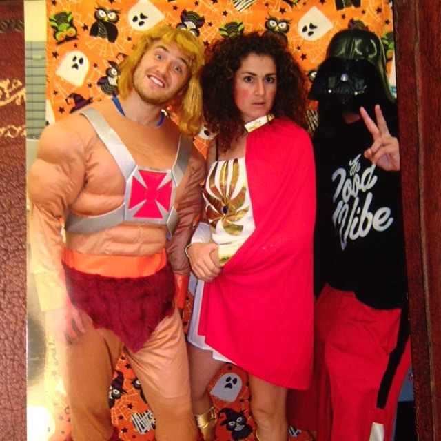 Mike Posner and Emily Posner on Halloween 2015 in Southfield, MI
