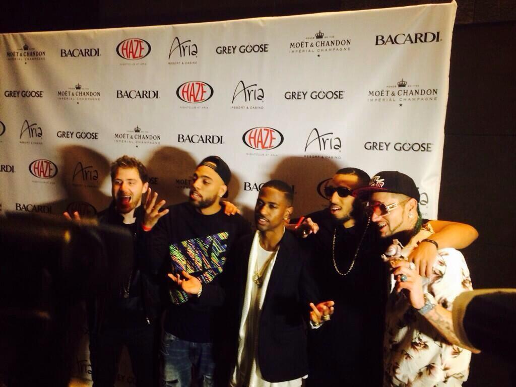 Mike Posner with SayItAintTone, Big Sean, Earlly Mac, and RiFF RAFF at Haze Nightclub in Las Vegas, NV 5/25/14
 Mike Posner with SayItAintTone, Big Sean, Earlly Mac, and RiFF RAFF at Haze Nightclub in Las Vegas, NV 5/25/14
