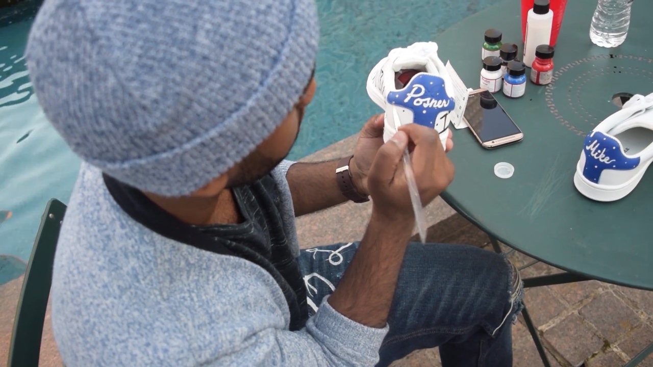Custom Painted Mike Posner "I Took A Pill In Ibiza" Shoes
Painted by Aydreon Wynn
