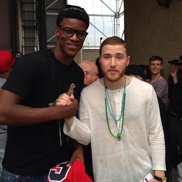 Jimmy Butler of the Chicago Bulls meets Mike Posner backstage at B96 Pepsi SummerBash 6/15/13
Photo by Jimmy Butler
instagram.com/jimmybuckets21
 Jimmy Butler of the Chicago Bulls meets Mike Posner backstage at B96 Pepsi SummerBash 6/15/13
Photo by Jimmy Butler
instagram.com/jimmybuckets21
