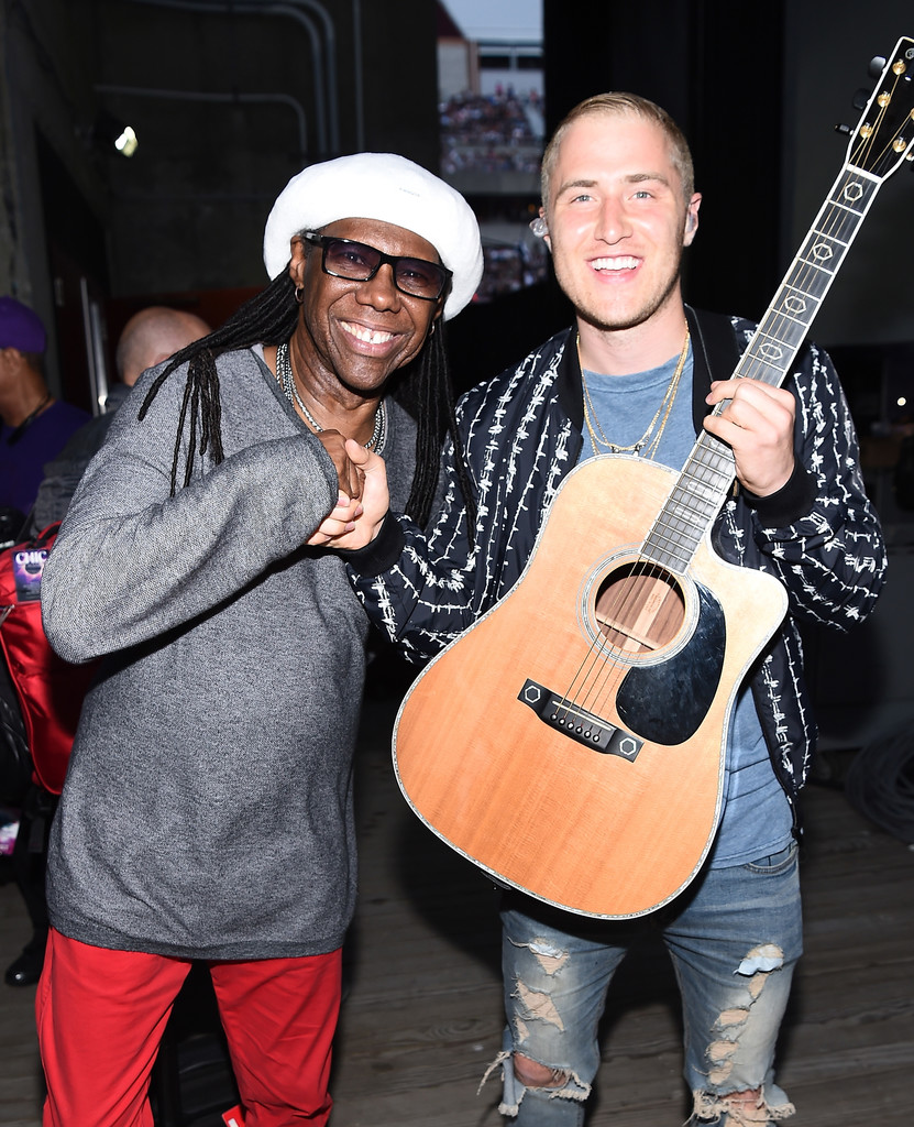 Mike Posner and Nile Rodgers at KTUphoria 2016 music festival
