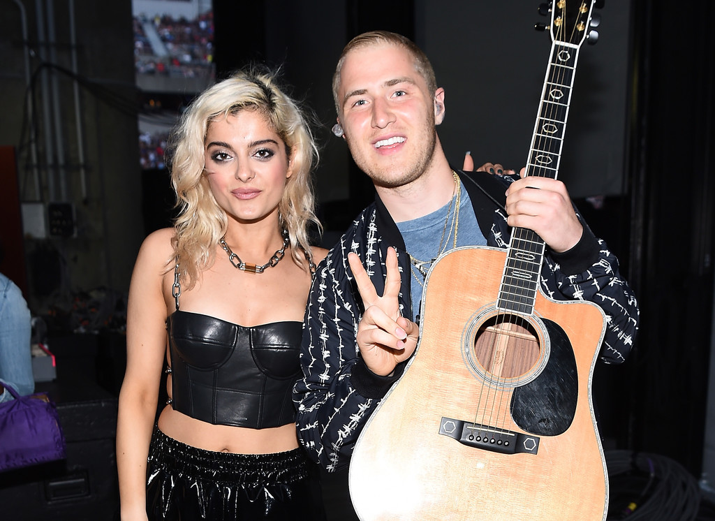 Mike Posner and Bebe Rexha at KTUphoria 2016 music festival
