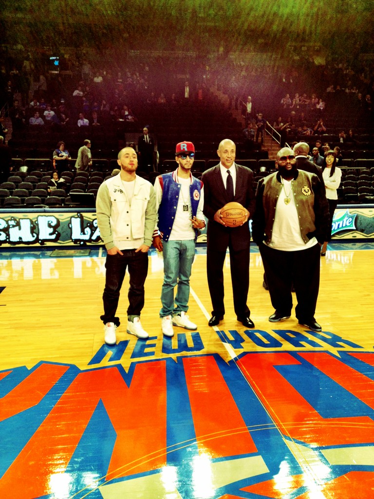 Mike Posner, Swizz Beatz, John Starks and Rick Ross - Madison Square Garden 3/14/12
