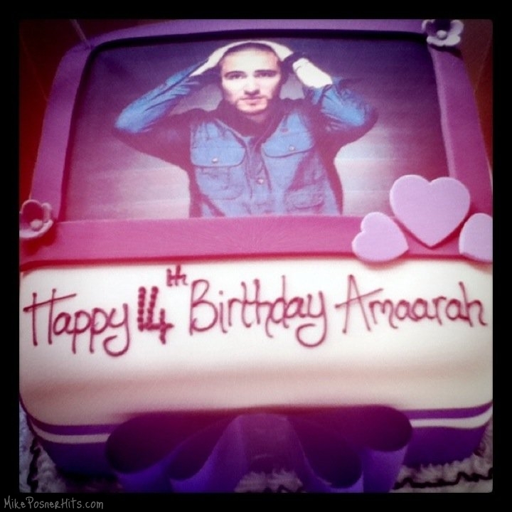 Maarah's Mike Posner Birthday Cake - 7/10/11

