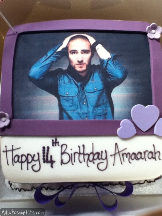 Maarah's Mike Posner Birthday Cake - 7/10/11

