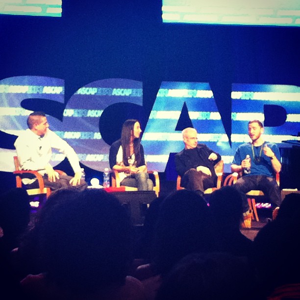 Marc Emert-Hutner, Antonina Armato, Michael Brook, and Mike Posner panelists for the "We Create Music" at the ASCAP "I Create Music" EXPO 2013
Photo by Hitmakers
instagram.com/hitmakers
 Marc Emert-Hutner, Antonina Armato, Michael Brook, and Mike Posner panelists for the "We Create Music" at the ASCAP "I Create Music" EXPO 2013
Photo by Hitmakers
instagram.com/hitmakers