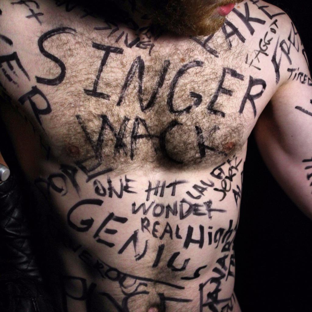 Words written on all over Mike Posner's body, "Be As You Are" music video inspired June 26, 2015
twitter.com/MikePosner
