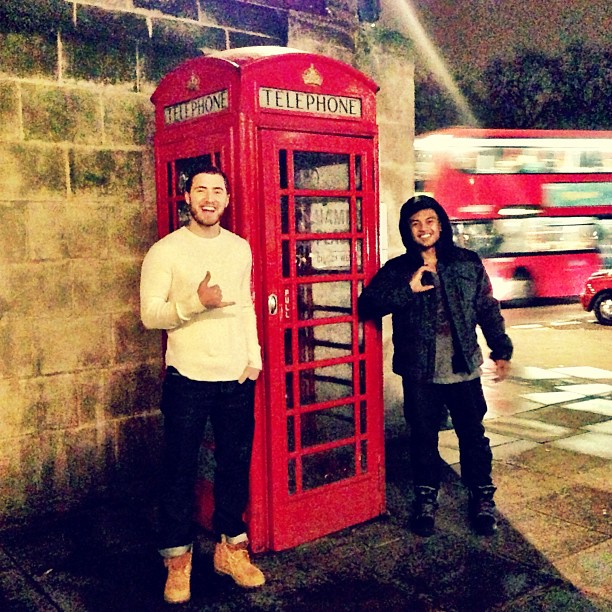 Mike Posner and Alfredo Flores - London, UK 3/6/13
Photo by Alfredo Flores
