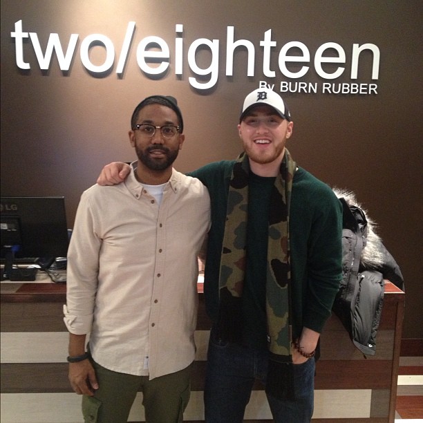Mike Posner at two/eighteen men's boutique by Burn Rubber - Royal Oak, MI 11/25/12
Photo by two/eighteen
twoeighteenbybr.com 
