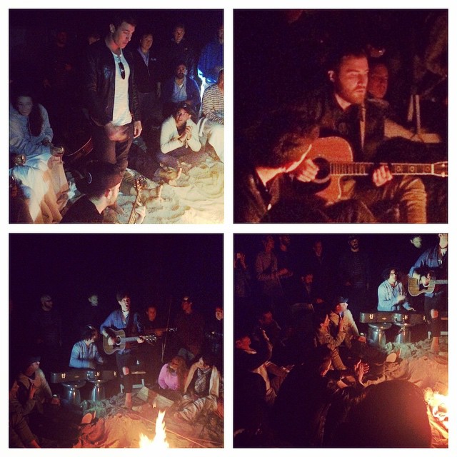 Mike Posner, Demi Lovato, Timeflies, American Authors, and Hailee Steinfeld singing by a campfire at Flying Point Beach in Southampton, NY June 10, 2015
instagram.com/tcorey99
 Mike Posner, Demi Lovato, Timeflies, American Authors, and Hailee Steinfeld singing by a campfire at Flying Point Beach in Southampton, NY June 10, 2015
instagram.com/tcorey99